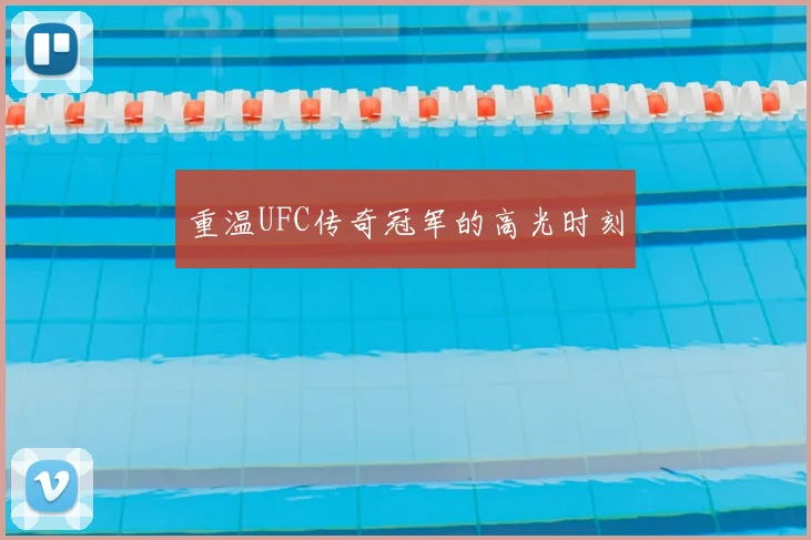 重温UFC传奇冠军的高光时刻