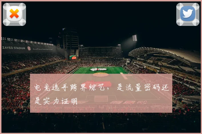 电竞选手跨界综艺,是流量密码还是实力证明