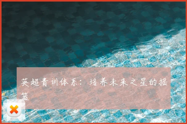 英超青训体系:培养未来之星的摇篮