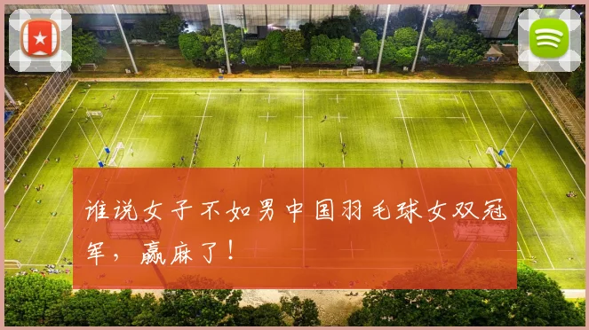 谁说女子不如男中国羽毛球女双冠军,赢麻了!