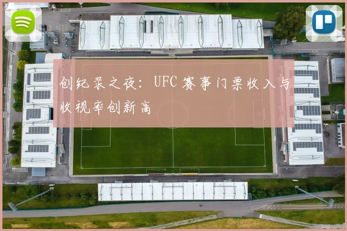 创纪录之夜:UFC 赛事门票收入与收视率创新高